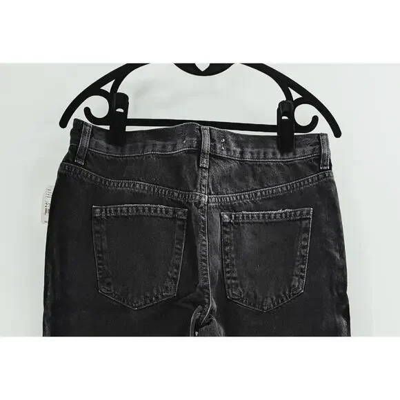 Free People Black Jeans Maggie Cropped Distressed We The Free - Picture 8 of 13